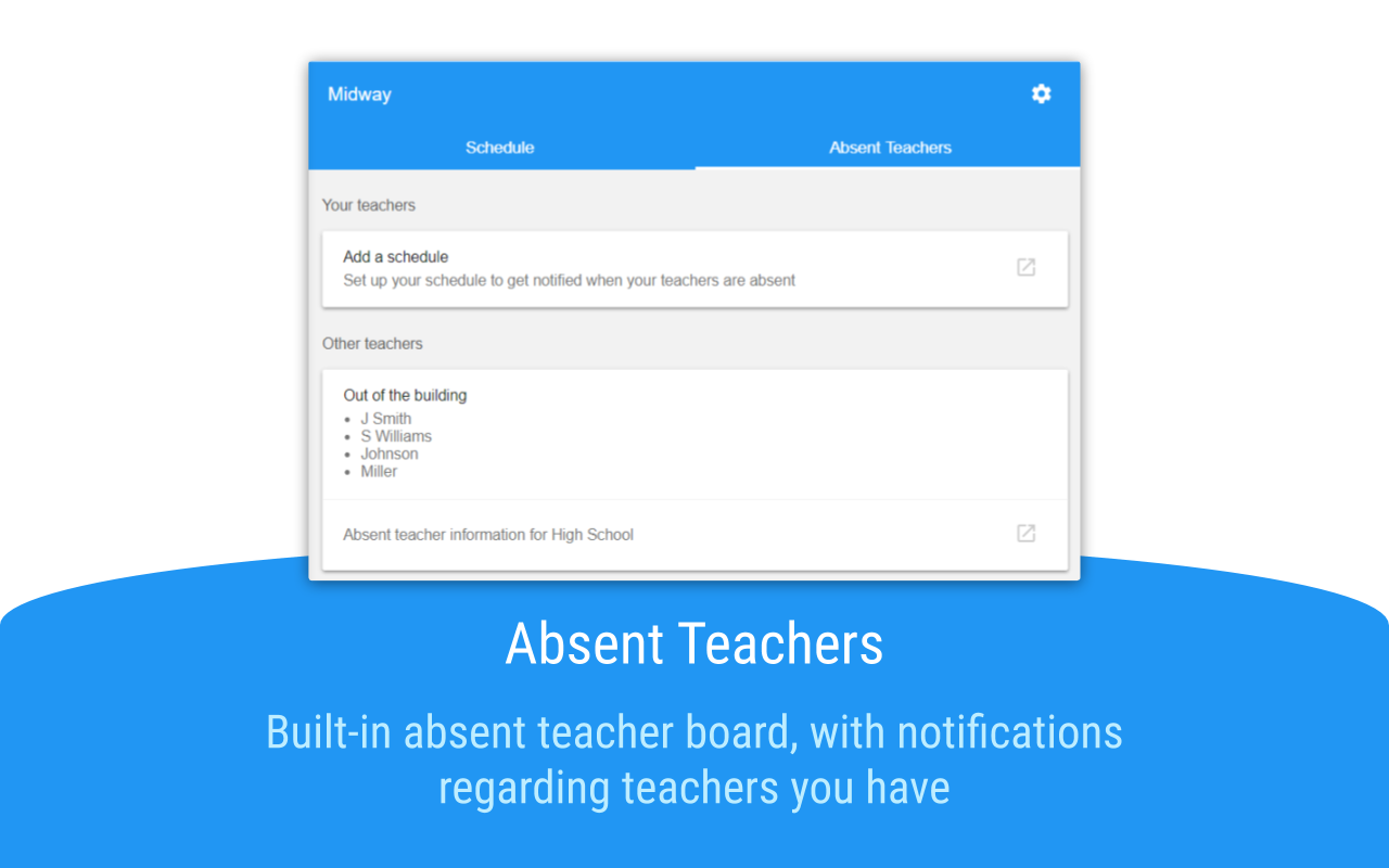 Absent teacher board