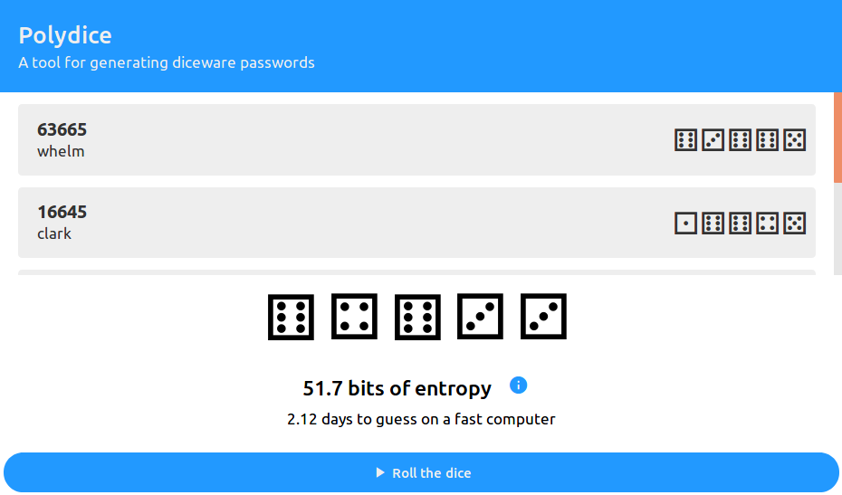 Screenshot of Polydice